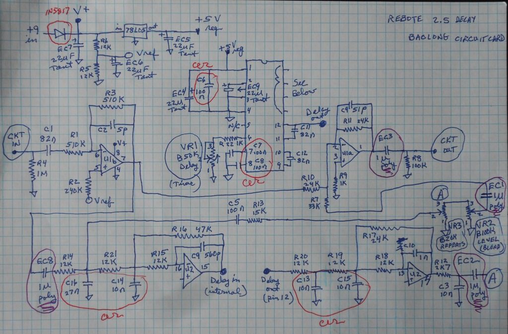 Ebay DIY delay pedal mod to fix volume drop problem